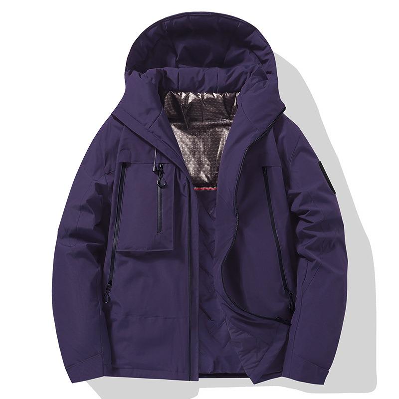 Autumn and Winter New Graphene Thickened Jacket Men s Couple Outdoor Waterproof Sports Hooded Cotton Clothes Men s and Women s S