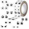 500Pcs Creative Eye Shape Sticker Adhesive Wrapping Label for Scrapbooking Seal Envelope Invitation Carton Packaging