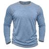 Men's Retro Long Sleeve T-Shirt Casual Soft Basic Tee for Daily Streetwear Outdoor Breathable Spring Autumn Tops