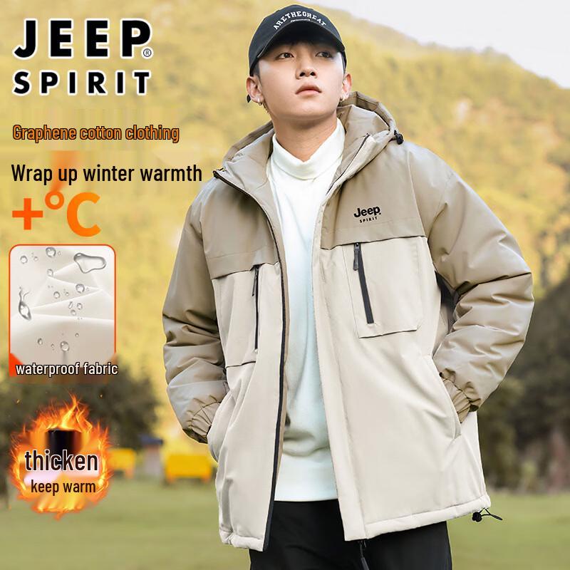 

JEEP SPIRIT Men s Winter Outdoor Padded Jacket M