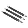 3Pcs Mechanical Carpenter Pencil 5.6mm Scribing Tool Marker Set Kit for Woodworking Black