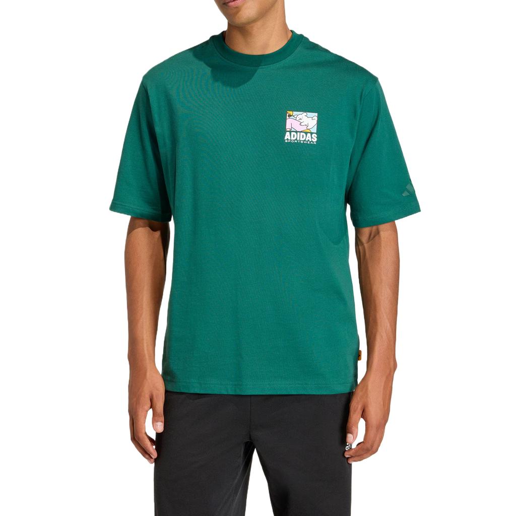Adidas Animal Print Crew Neck T-Shirt Men tops KE4339