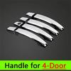 For Peugeot 407 Chrome Handle Covers Trim Set for Coupe 407SW 2004-2010 Car Accessories Stickers Car Styling 2005 2006 2008 2009