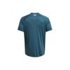 Under Armour Velocity Letter Logo Print Breathable Quick-Dry Crew Neck Pullover Short Sleeve T-Shirt Men Tops Dark-Blue 1377142-414