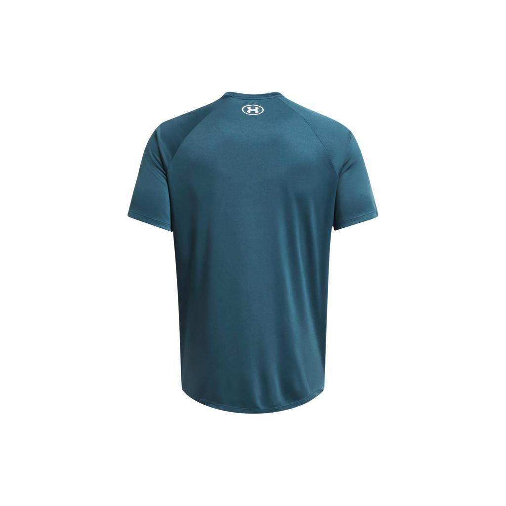 Under Armour Velocity Letter Logo Print Breathable Quick-Dry Crew Neck Pullover Short Sleeve T-Shirt Men Tops Dark-Blue 1377142-414