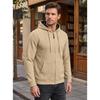 Men S Jacquard Hooded Zip Up Loose Casual Sport Sweatshirt