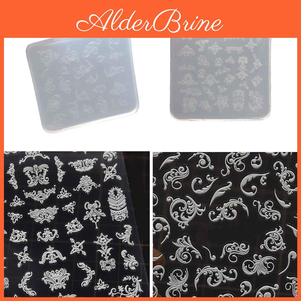 Polymer Embossed Retro Silicone Mold Clay Earrings Mold Resin Jewelry Mold Epoxy Resin Mold For Diy Decorative Crafts