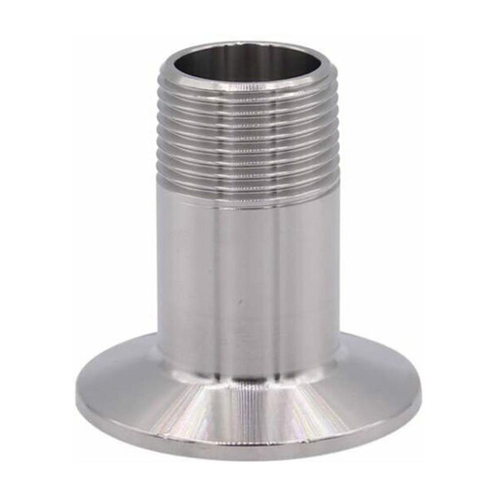 Stainless Steel Male NPT Threaded Pipe Fitting for 1.5-Inch Tri Clamp 1/"