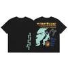 24S grenzüberschreitende Trendmarke Travis Scott Utopia Joint-Album geometrisches Graffiti kurzärmeliges T-Shirt Herren und Damen halblang