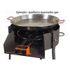 Barbecue Rond - IMEX EL ZORRO - 60 X 75 Cm - Charbon - Support Poêle À Paella - 5 Personnes