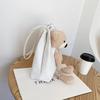 Autumn Bear Bag Women's, New Trendy Fashion Canvas Bag Women's Shoulder Tote Bag Student Handbag