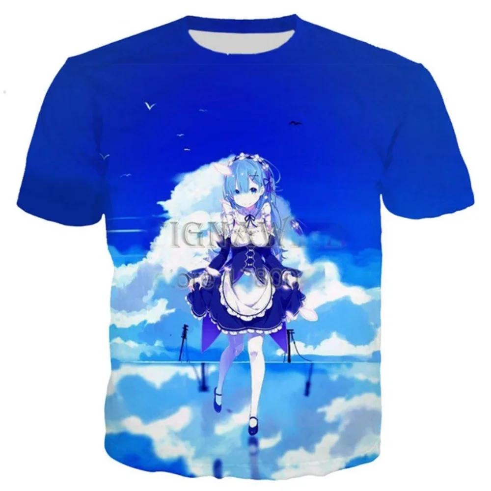 New T Shirt Men_women Anime Girl 3D Printed T-shirts Casual Harajuku Style Tshirt Streetwear Tops Oversized Clothing