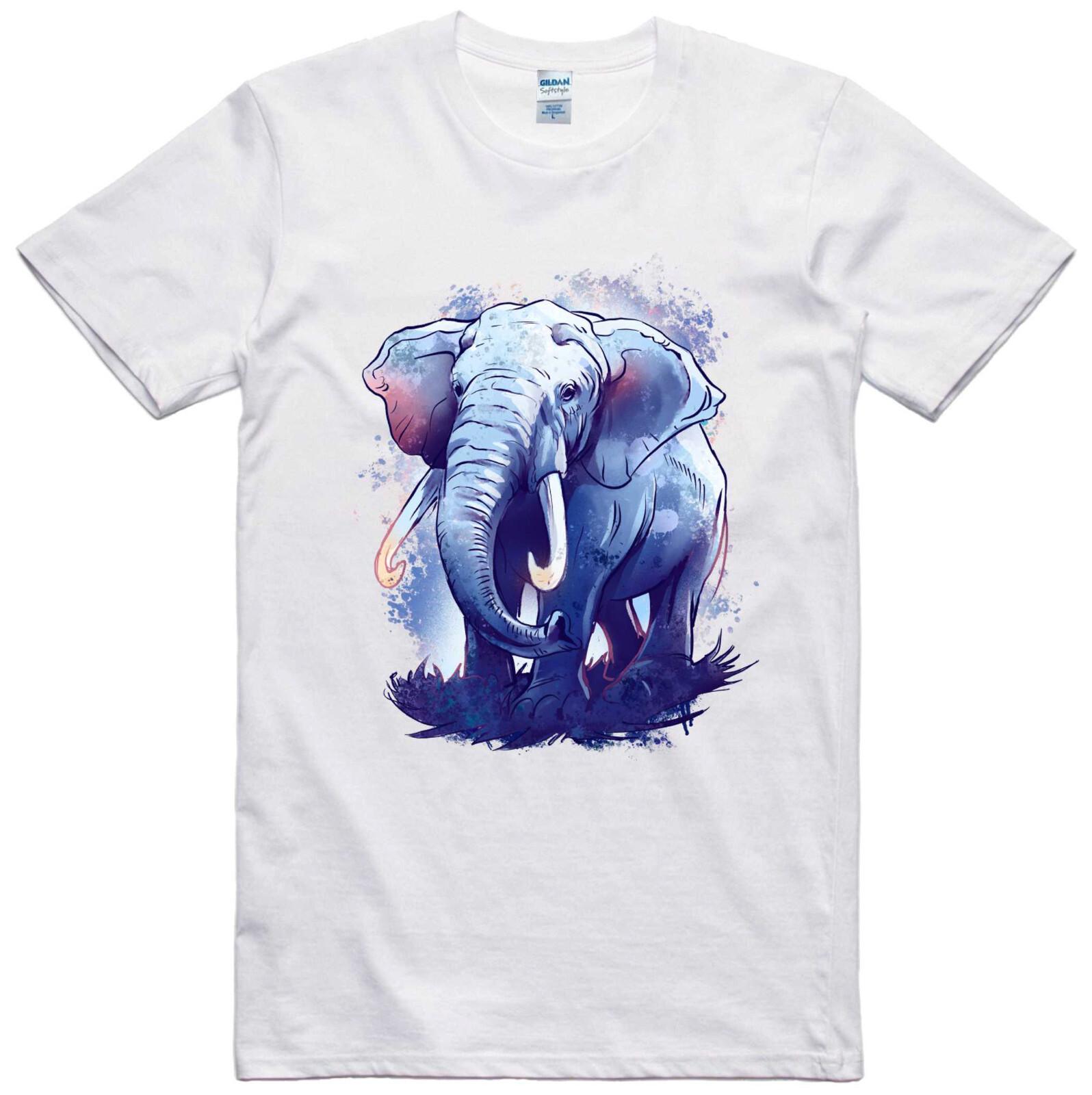 

Elephant Mens T Shirt Unisex Nature Design Tee S разноцветный