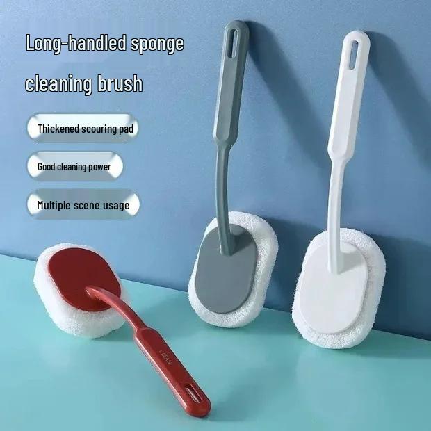 Newcomer Exclusive: Long Handle Sponge Scrubber for Bathroom Tiles