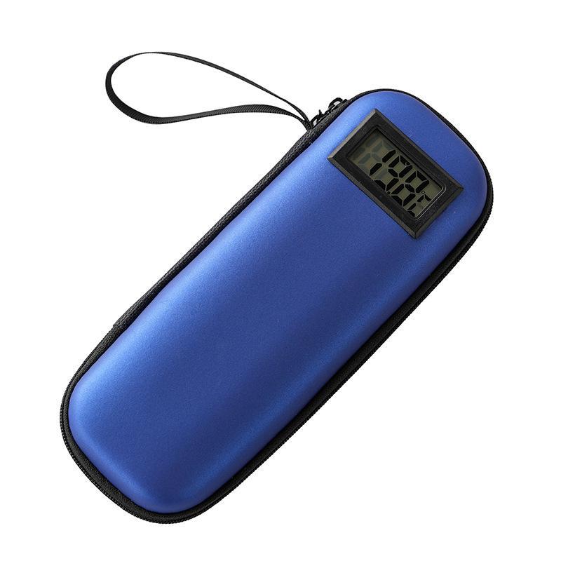 Portable Insulin Cooling Bag PU Thermal Insulated Thermometer Display Glaciated Case for Diabetic Outdoor Activities