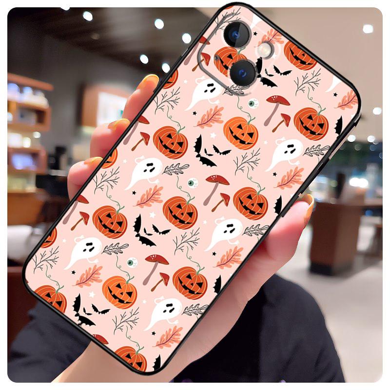 Autumn Leaves Fall Pumpkin Halloween Case For iPhone 13 14 11 12 15 Pro Max X XR XS Max 7 8 Plus SE 2020 2022 14 Plus Back Cover