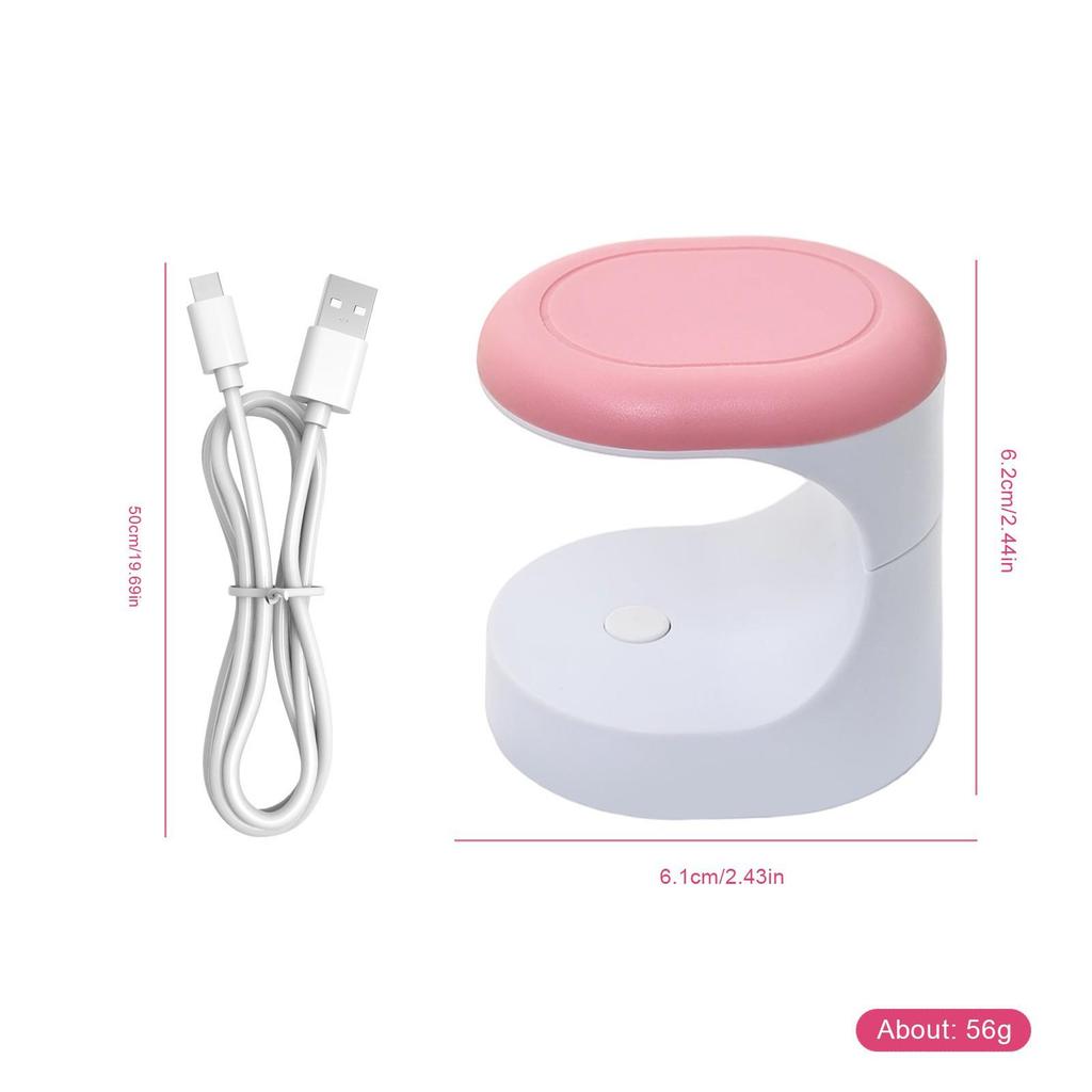 Mushroom-Shaped Portable Light Therapy & USB Nail Lamp for Single Nail