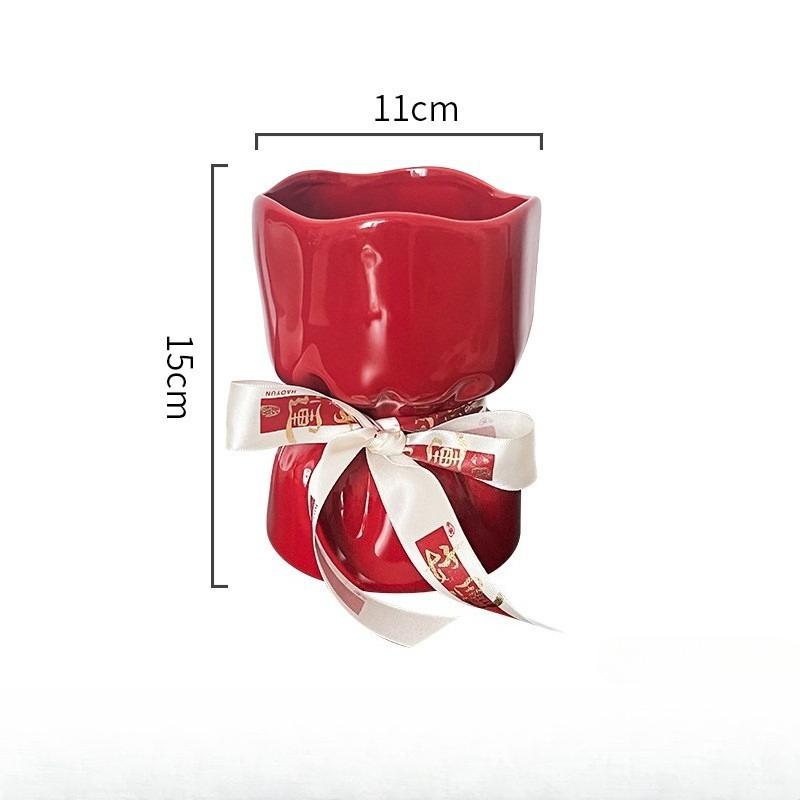 

Emotional Stability Ceramic Vase Luxury Living Room Decor Flower Arrangement Retro Home Decor