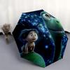 The Good Dinosaur Automatic Opening and Closing Umbrella - Small Umbrella Suitable for Various Occasions, Portable 3-Fold Small Umbrella for
