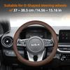 For KIA Round D-Shaped Steering Wheel Cover Ultra-Thin Fit Ceed Sportage 3 Picanto Rio Xceed Stonic Cerato K3 Soul Sonet Morning