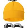 1 Set Hat Glasses Set Yellow Beanie Cartoon Character Cosplay Accessories One Size Steampunk Goggles Halloween Costume