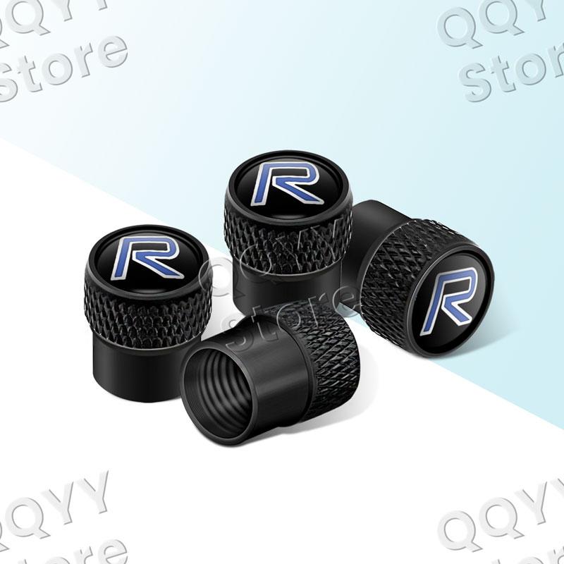 R Design Logo Auto Velg Band Klepjes Bandstam Luchtstof Kappen Voor Volvo V40 V60 V90 XC40 XC60 XC90 C30 C70 S40 S60 4 stuks