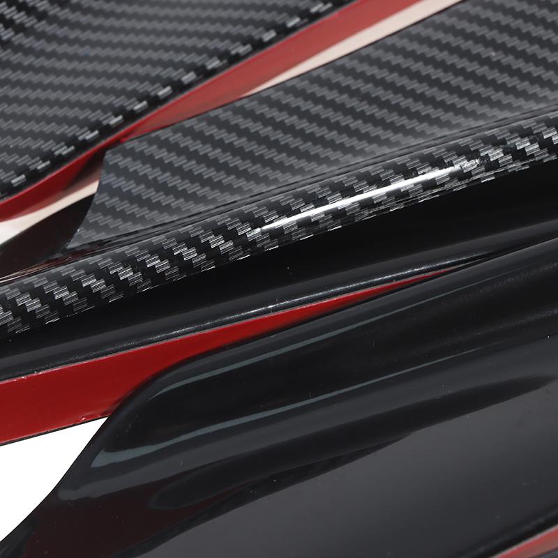 4Pcs Carbon Fiber Car Bumper Fin Canard Splitter Diffuser Spoiler Air Knife