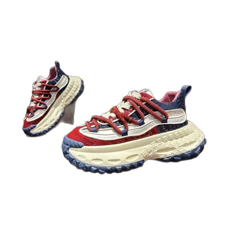 2025 New Exquisite Men's Wear resistant and Breathable Sneakers Thick soled Height Increasing Running Shoes Zapatos para hombres