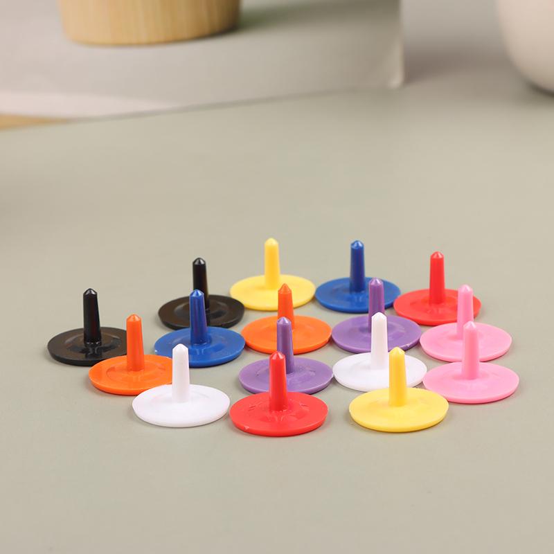 20Pcs Assorted Color Golf Ball Mark Portable Round Shaped Plastic Golf Ball Position Markers Equipment For Golfers