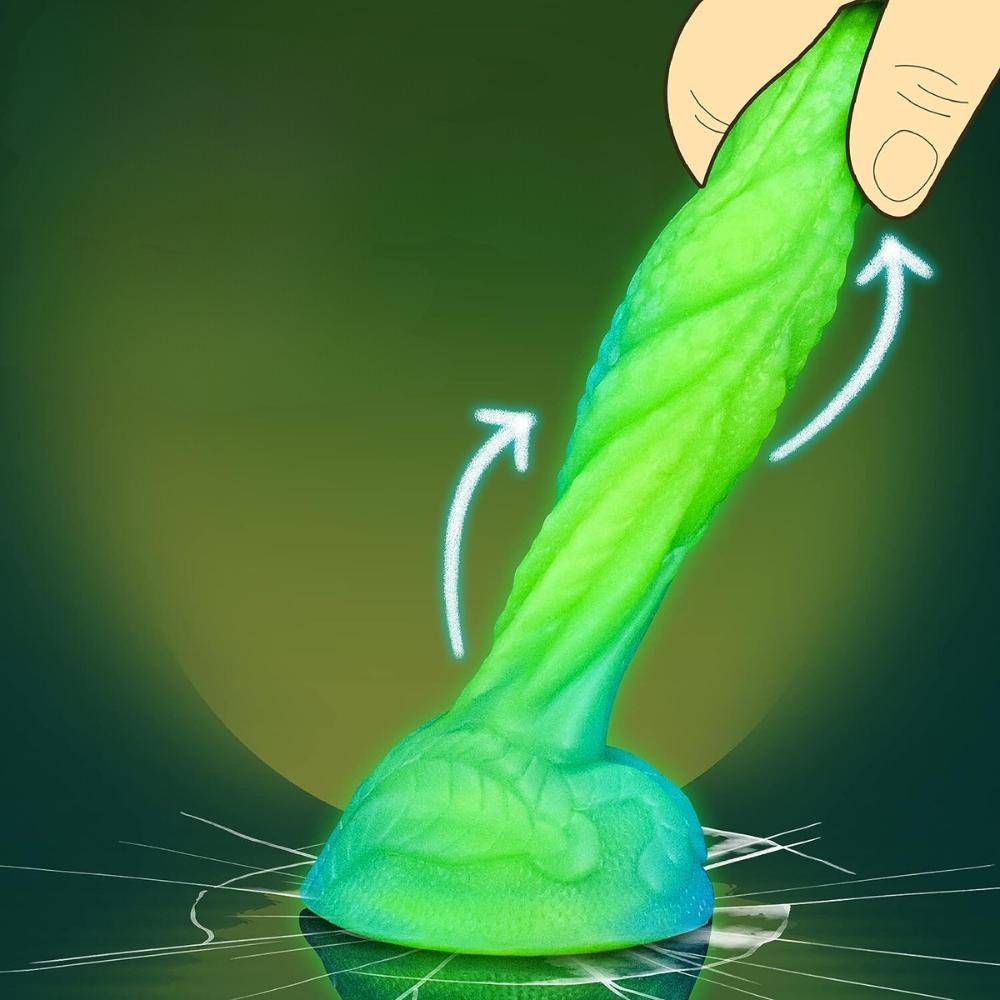 Dildo penis dragon glowing anal plug suction cup vagina anal hot fun