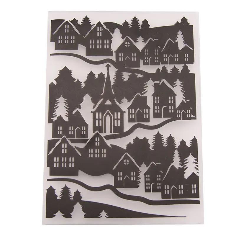 3D Textured Impressions Embossing Folder, Line Textured Dot Background Embossing Folder for Card Making DIY Craft Art Supplies
