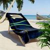 Wellen umarmen goldenen Triumph Druck Strandtuch, schnelltrocknend, geeignet für Reisen, Outdoor-Sport, Joggen, den Strand und Schwimmen, Geschenk