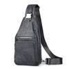WEIXIER Bolso Bandolera de Cuero para Hombre Crossbody Hombro Pecho Impermeable Casual Mochila de Día para Viajes Deportes al Aire Libre