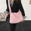 2025 Winter Puff Shhoulder Crossbody Bags For Women Solid Cotton Cloud Bags Large Capacity Travel Commuting Handbags