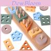 Wooden Geometric Shape Sorting Blocks For Early Learning And Preschool Education