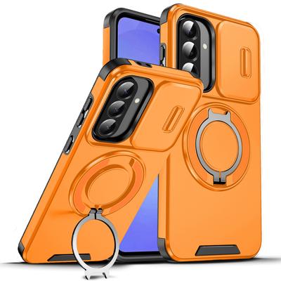 Magnetický kroužek Stojan Pouzdro Pro Samsung Galaxy A14 A15 A16 A17 A54 A04S A05S A25 A35 A55 A26 A36 A56 A13 5G TPU Plastový Zadní Kryt