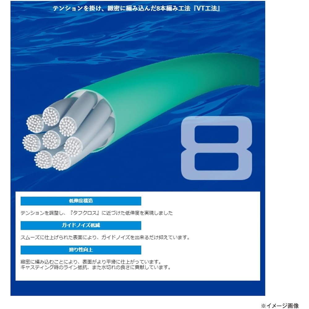 Shimano PE Line Tanatoru 8 300m 3.0号 54.6lb Fishing Line PL-F78R