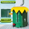 52 Gallon Rain Barrel with Three Spigots PVC Water Storage Tank Water Barrel Collector Garden Water Catcher