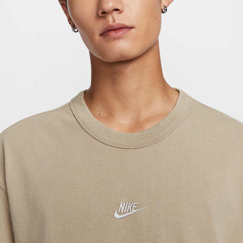 Nike Solid Color Round Neck Casual Pullover Comfortable Short Sleeve T-Shirt Men T-Shirts Brown FZ5384-247