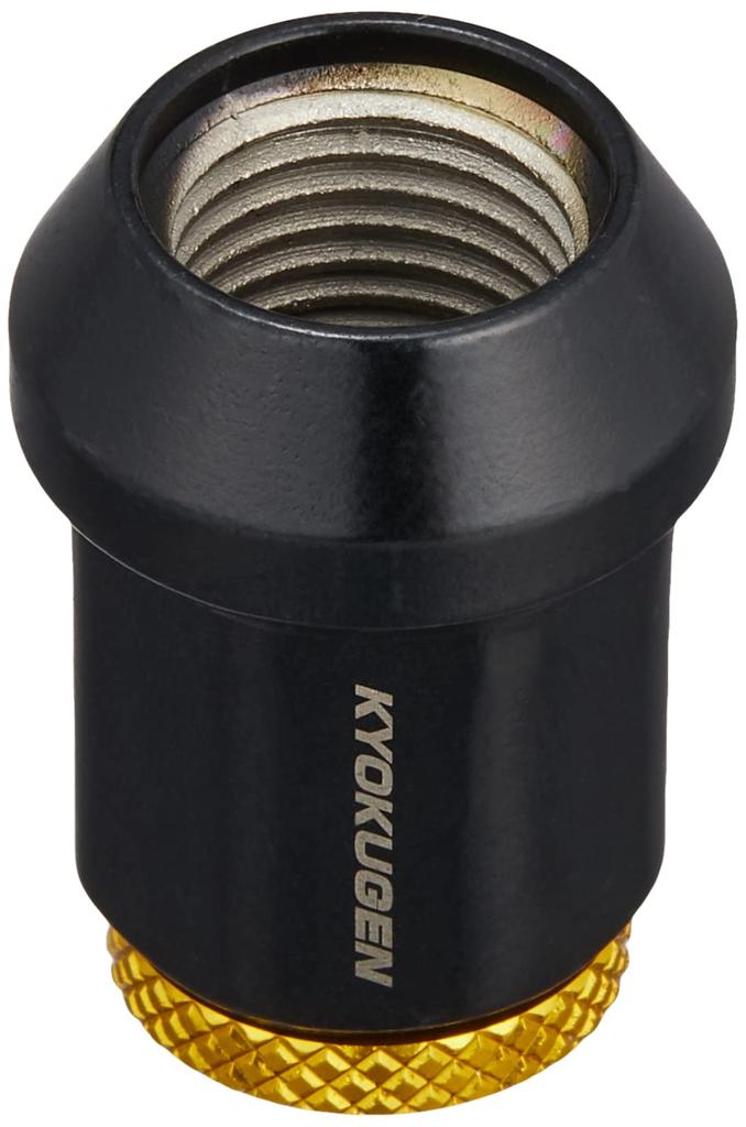 KYO-EI (Kyoei Industry) Extreme Nut with Aluminum Cap, M12 X P1.25, 20 Pieces, Gold, HP3KA