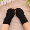 Einfarbige Winterhandschuhe Fäustlinge Damenhandschuhe Bequemer Fingerloser Handschuh Damen