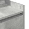 Nightstand with 2 Drawers Concrete Grey 38 X 34 X 80 Cm