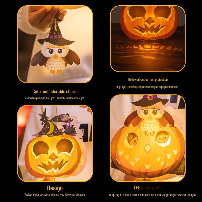 Children's DIY Pumpkin Lantern Halloween Decoration Kit