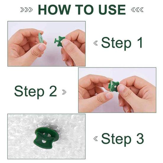 1 Set Greenhouse Film Clamps Compact Removable Plastic Glasshouse Fixing Clips Washers for Courtyard