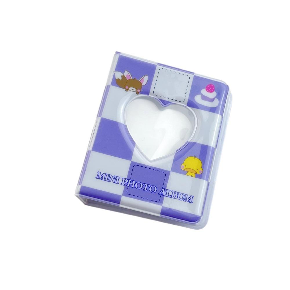 Heart-shaped Hollow Photo Album Printed Idol Album Holder INS 3 inch Photo Album  School Stationery