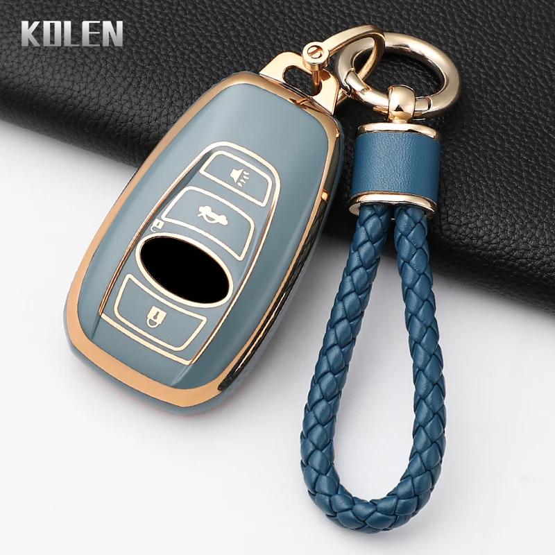 Fashion Tpu Car Key Case Cover For Subaru Brz Wrx Xv Ascent Forester Outback Impreza Legacy Protected Keychain Shell Accessories