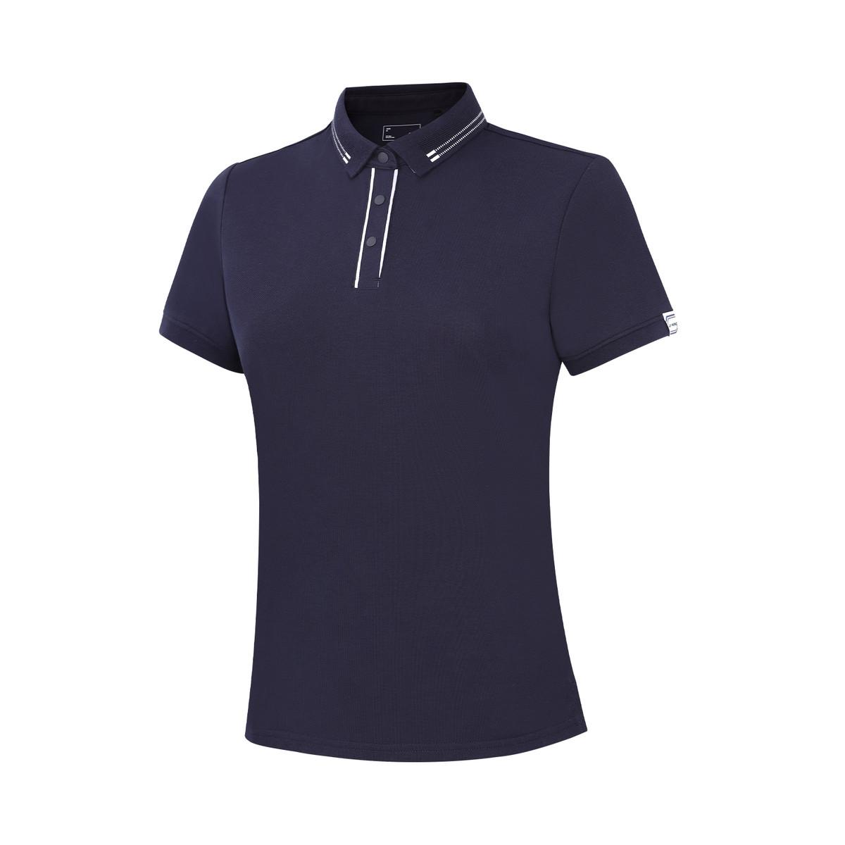 Li-Ning Fashionable Comfortable Breathable Polo Shirt Women tops Legendary-Blue APLW478-10 S