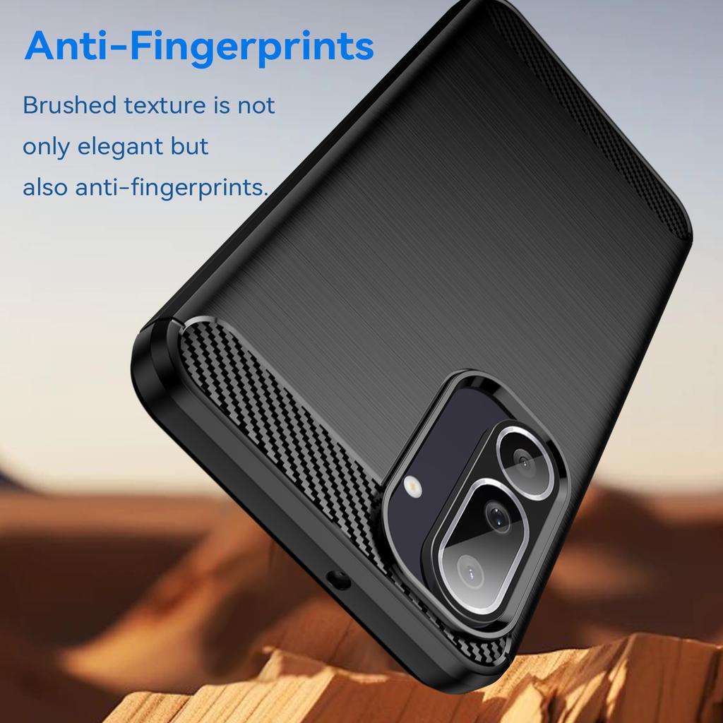 For Samsung Galaxy M56 5G/F56 5G Case Protective Phone Cover Carbon Fiber Texture Brushed