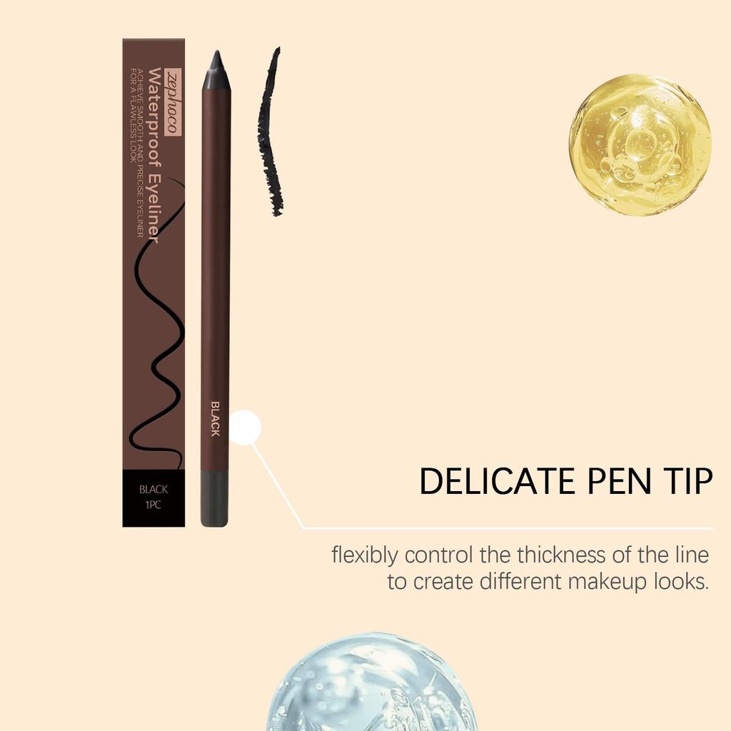 7-color Waterproof Eyeliner Pencil  Graphite/Chocolate/Black/Plum/Brown/Stone Brown/Copper