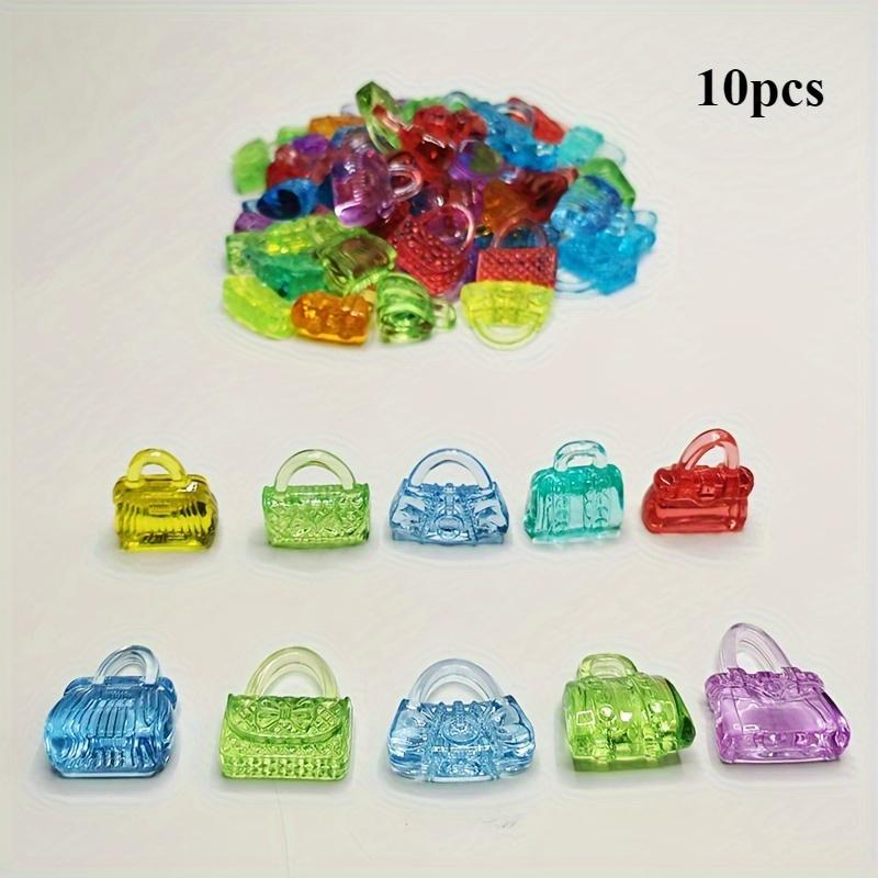 

10 шт. Ассорти Прозрачные Мини Акриловые Статуэтки Сумочки - Креативные Акценты Домашнего Декора для Внутри и Снаружи - Универсальные Праздничные Украшения 10pcs